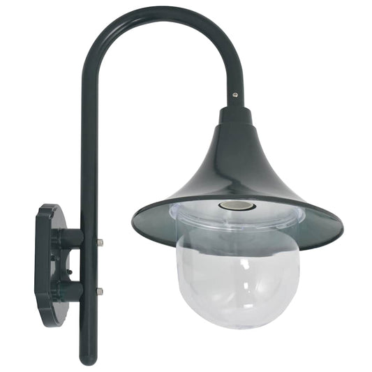 Outdoor Wall Light | Dark Green | Aluminium | Medium | Decorative Inlays Outdoor Wall Light | Dark Green | Aluminium | Medium | Decorative Inlays