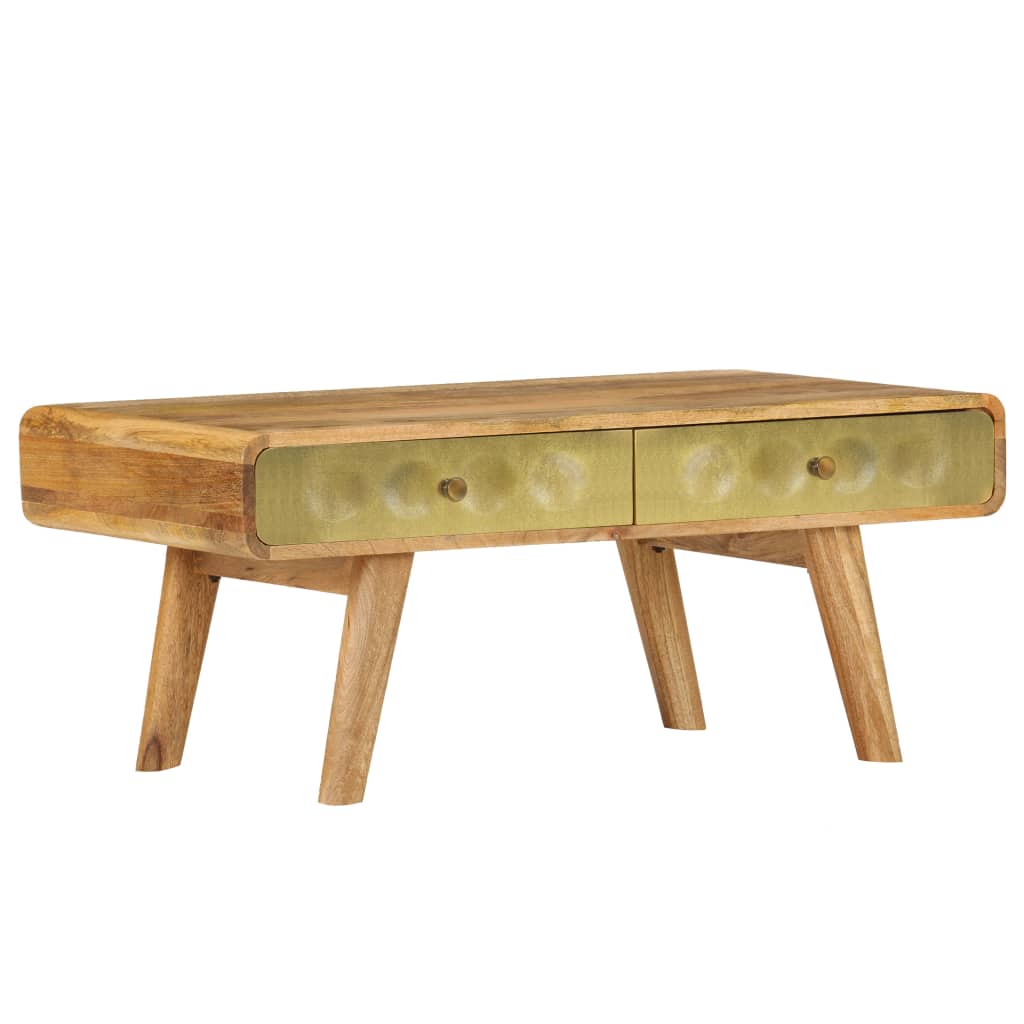 Coffee Table Solid Mango Wood 90x50x40 cm