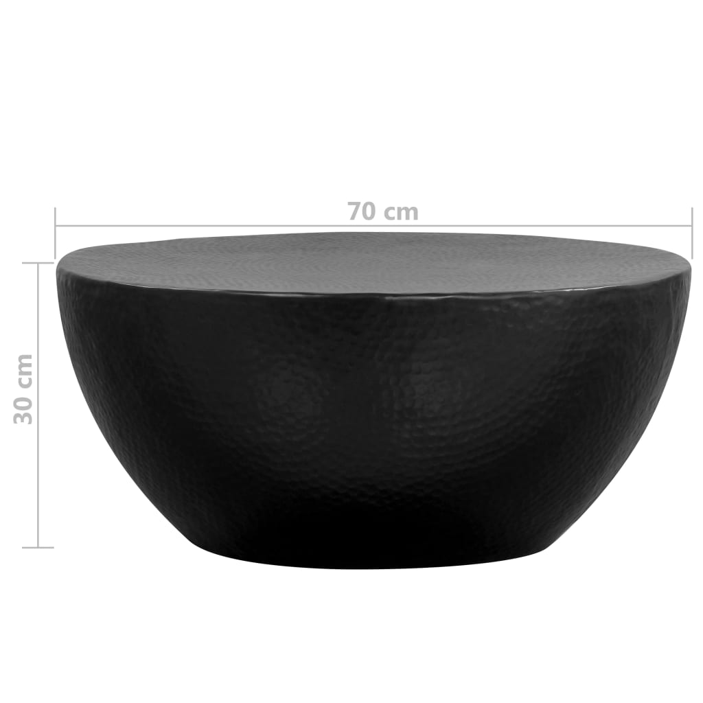 Coffee Table | Black | Hammered aluminium | Medium | Appealing Design