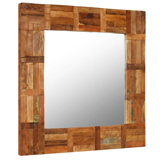Wall Mirror Solid Reclaimed Wood 60x60 cm Wall Mirror Solid Reclaimed Wood 60x60 cm