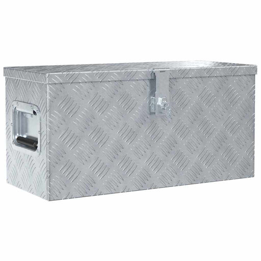 142936 vidaXL Aluminium Box 61,5x26,5x30 cm Silver 142936 vidaXL Aluminium Box 61,5x26,5x30 cm Silver