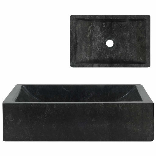 Sink 45x30x12 cm Marble High Gloss Black Sink 45x30x12 cm Marble High Gloss Black