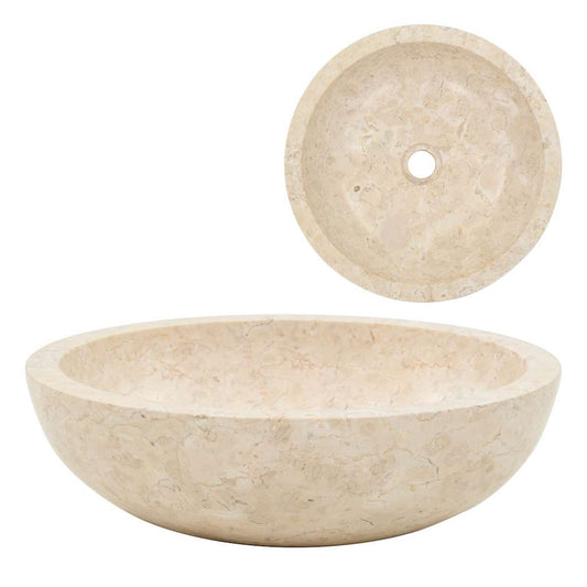 142775 vidaXL Sink 40x12 cm Marble Cream 142775 vidaXL Sink 40x12 cm Marble Cream