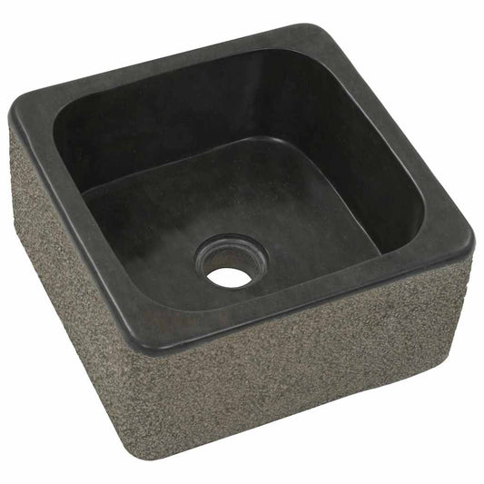 142779 vidaXL Sink 30x30x15 cm Riverstone Black 142779 vidaXL Sink 30x30x15 cm Riverstone Black