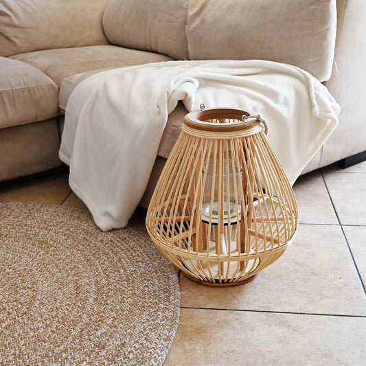 Hanging Candle Lantern Holder Wicker Natural Hanging Candle Lantern Holder Wicker Natural
