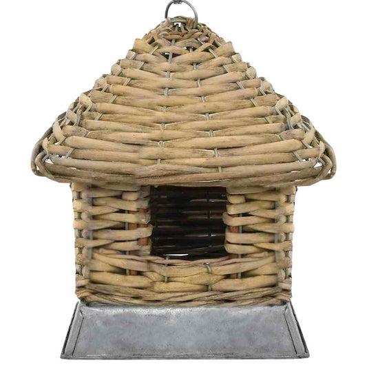 Bird House | Brown | Cast iron, real rattan | Small | Durable | Aviary Bird House | Brown | Cast iron, real rattan | Small | Durable | Aviary