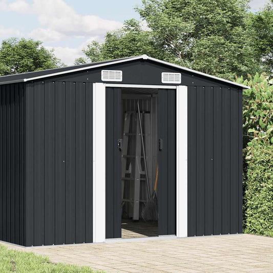 Garden Shed 257x489x181 cm Metal Anthracite Garden Shed 257x489x181 cm Metal Anthracite