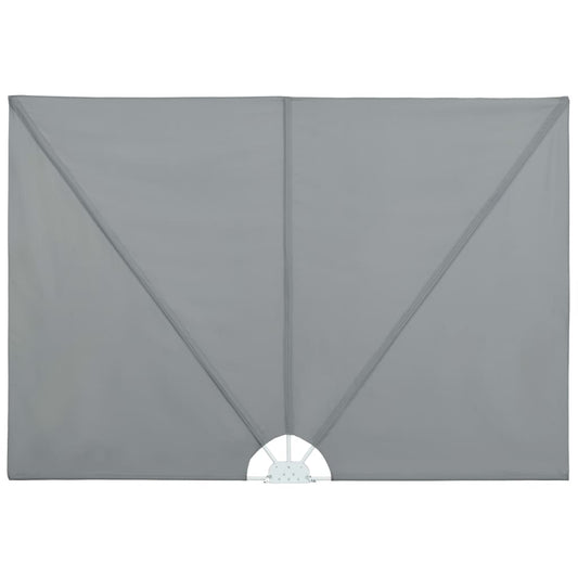Collapsible Terrace Side Awning Grey 400x200 cm Collapsible Terrace Side Awning Grey 400x200 cm