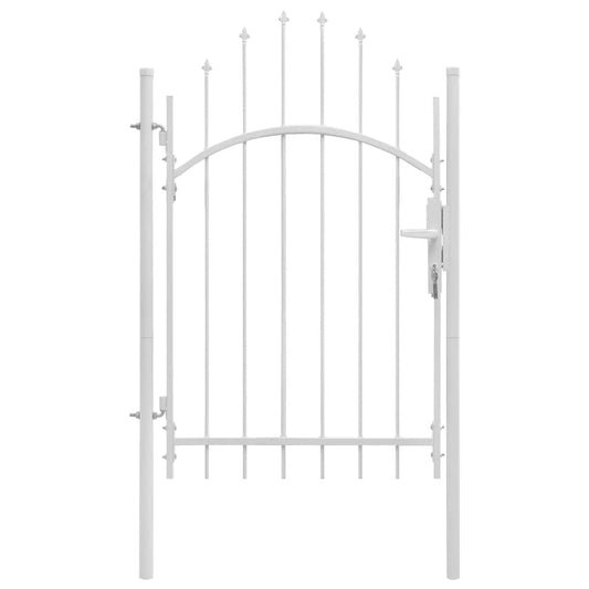 Garden Gate Woerden Steel 1x2.25 m White Garden Gate Woerden Steel 1x2.25 m White