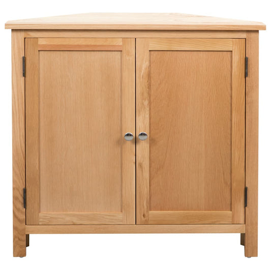 Corner Cabinet 80x33.5x78 cm Solid Oak Wood Corner Cabinet 80x33.5x78 cm Solid Oak Wood