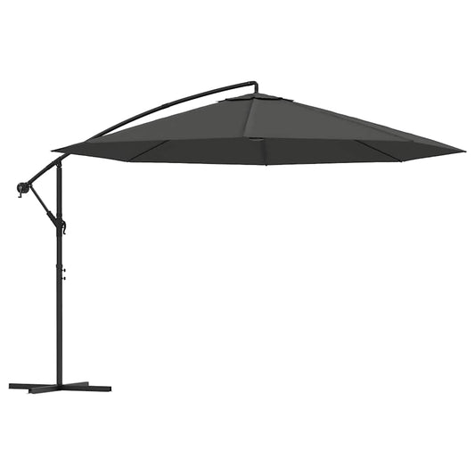 Cantilever Garden Parasol with Aluminium Pole 350 cm Anthracite Cantilever Garden Parasol with Aluminium Pole 350 cm Anthracite
