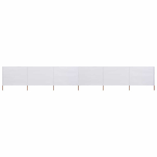 6-panel Wind Screen Fabric 800x80 cm White 6-panel Wind Screen Fabric 800x80 cm White