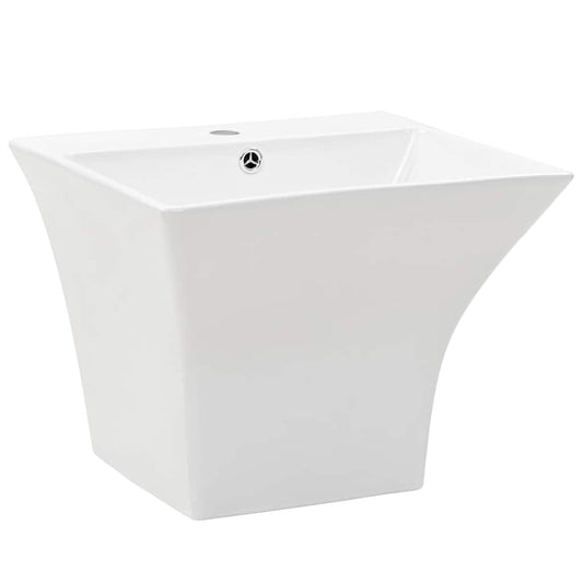 143019 vidaXL Wall-mounted Basin Ceramic White 500x450x410 mm 143019 vidaXL Wall-mounted Basin Ceramic White 500x450x410 mm