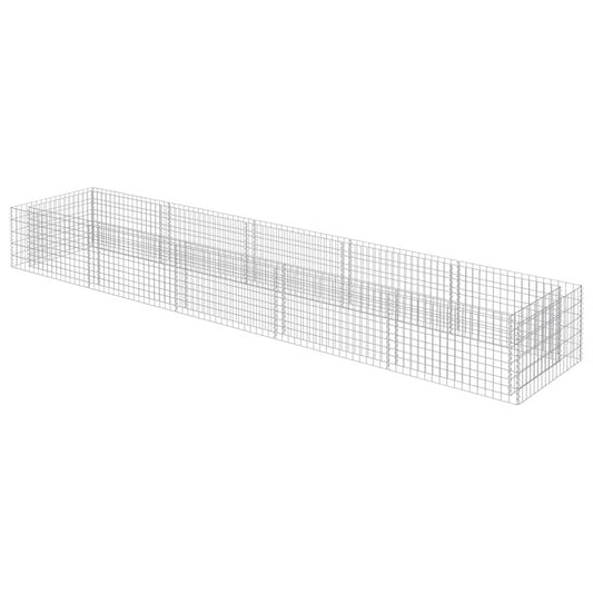 Gabion Raised Bed | Silver | Galvanised steel | 450x90x50 cm Gabion Raised Bed | Silver | Galvanised steel | 450x90x50 cm