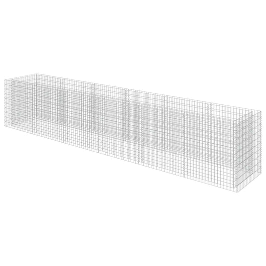 Gabion Raised Bed | Silver | Galvanised steel | 540x90x100 cm Gabion Raised Bed | Silver | Galvanised steel | 540x90x100 cm