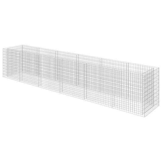 143554 vidaXL Gabion Raised Bed Galvanised Steel 540x90x100 cm 143554 vidaXL Gabion Raised Bed Galvanised Steel 540x90x100 cm
