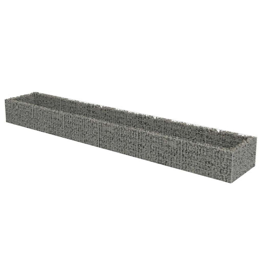 Gabion Raised Bed Galvanised Steel 540x90x50 cm Gabion Raised Bed Galvanised Steel 540x90x50 cm