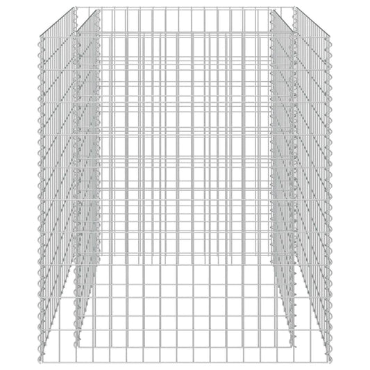 143556 vidaXL Gabion Raised Bed Galvanised Steel 90x90x100 cm 143556 vidaXL Gabion Raised Bed Galvanised Steel 90x90x100 cm