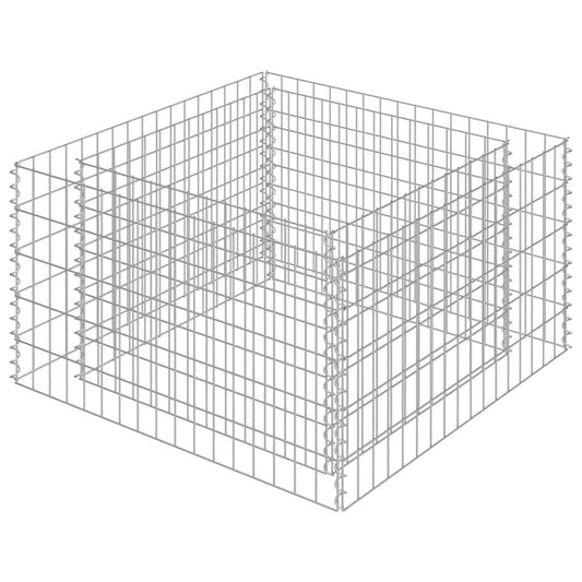 Gabion Raised Bed Galvanised Steel 90x90x50 cm Gabion Raised Bed Galvanised Steel 90x90x50 cm