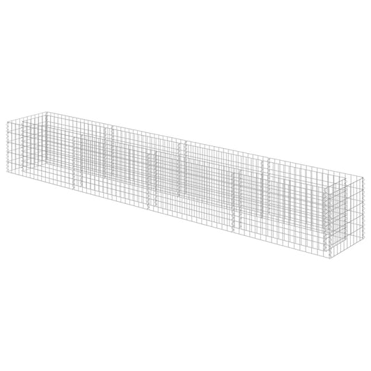 Gabion Raised Bed | Silver | Galvanised steel | 360x50x50 cm Gabion Raised Bed | Silver | Galvanised steel | 360x50x50 cm