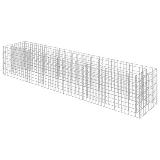 Gabion Raised Bed Galvanised Steel 270x50x50 cm Gabion Raised Bed Galvanised Steel 270x50x50 cm