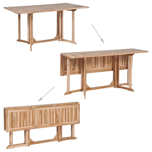 7 Piece Folding Outdoor Dining Set Solid Teak Wood 7 Piece Folding Outdoor Dining Set Solid Teak Wood