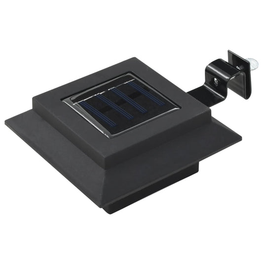 Solar Lamp | Set of 6 | Black | Plastic | 12 cm square | Solar Lamp Solar Lamp | Set of 6 | Black | Plastic | 12 cm square | Solar Lamp