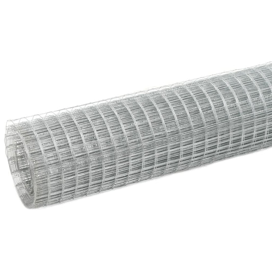 Chicken Wire Fence Galvanised Steel 10x1,5 m Silver Chicken Wire Fence Galvanised Steel 10x1,5 m Silver