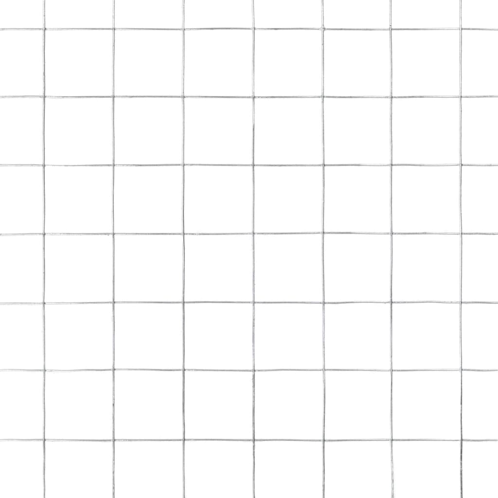 Chicken Wire Fence Galvanised Steel 10x1,5 m Silver