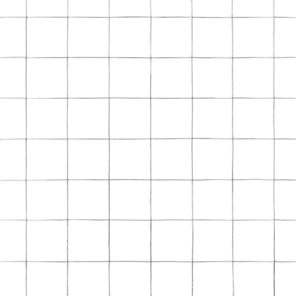 Chicken Wire Fence Galvanised Steel 10x1.5 m Silver