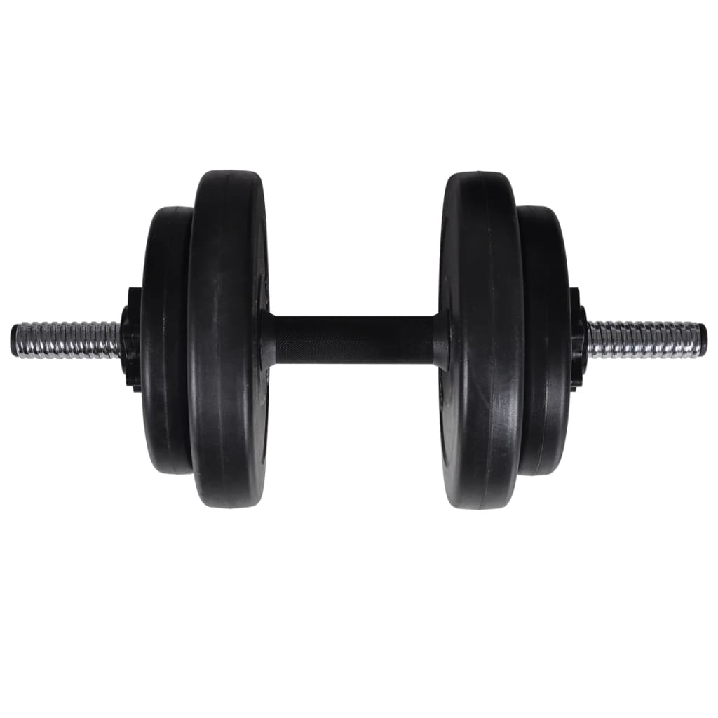 Workout Bench with Barbell and Dumbbell Set 60,5 kg