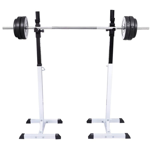 Barbell Squat Rack with Barbell and Dumbbell Set 60.5 kg Barbell Squat Rack with Barbell and Dumbbell Set 60.5 kg