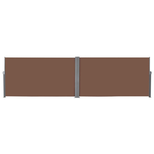 Retractable Side Awning 160x600 cm Brown Retractable Side Awning 160x600 cm Brown