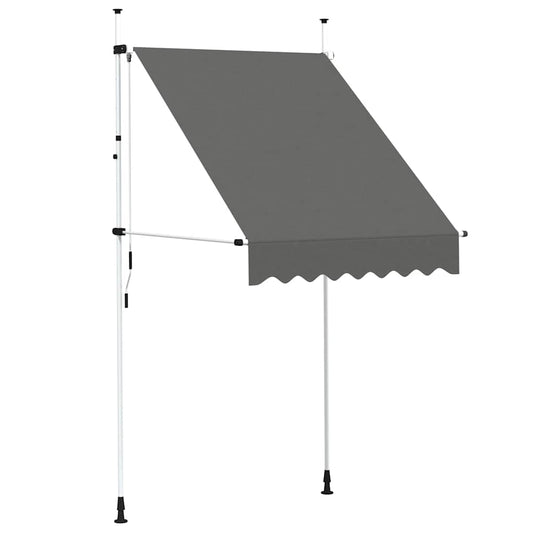 143687 vidaXL Manual Retractable Awning 150 cm Anthracite 143687 vidaXL Manual Retractable Awning 150 cm Anthracite