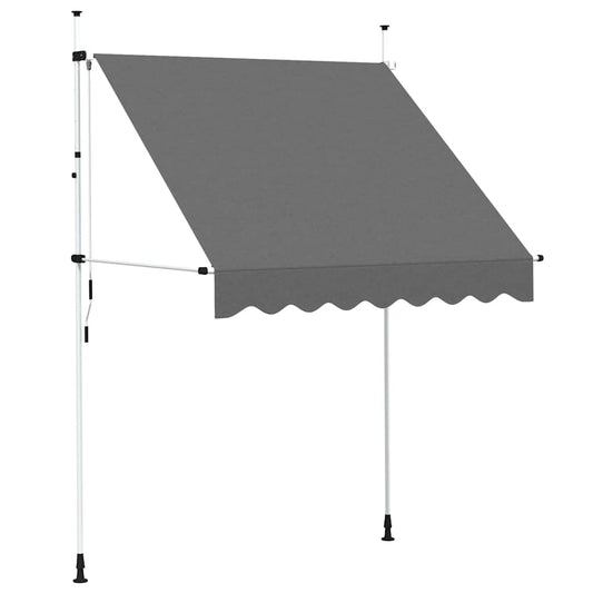 143688 vidaXL Manual Retractable Awning 200 cm Anthracite 143688 vidaXL Manual Retractable Awning 200 cm Anthracite