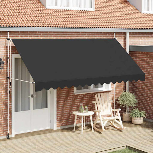 Manual Retractable Awning 400 cm Anthracite Manual Retractable Awning 400 cm Anthracite