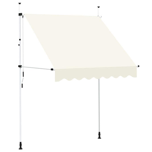 Manual Retractable Awning 200 cm Cream Manual Retractable Awning 200 cm Cream