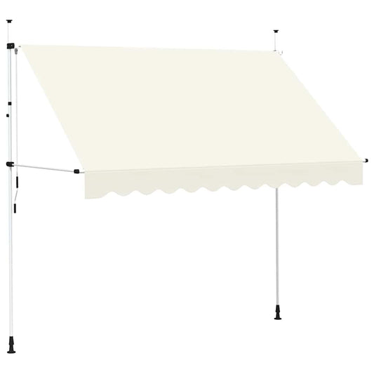 143696 vidaXL Manual Retractable Awning 300 cm Cream 143696 vidaXL Manual Retractable Awning 300 cm Cream