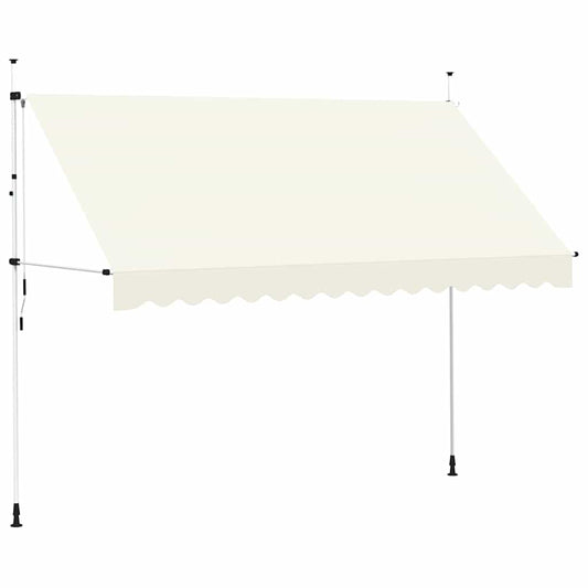143697 vidaXL Manual Retractable Awning 350 cm Cream 143697 vidaXL Manual Retractable Awning 350 cm Cream