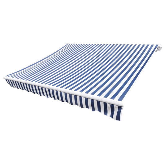 Awning Replacement Fabric Blue and White 430x295 cm Polyester Awning Replacement Fabric Blue and White 430x295 cm Polyester