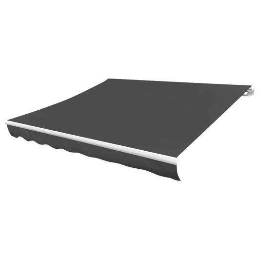 Awning Replacement Fabric Grey 480x295 cm Polyester Awning Replacement Fabric Grey 480x295 cm Polyester