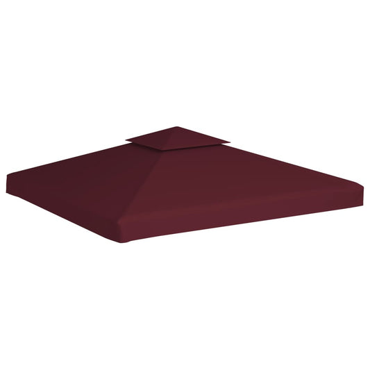 2-Tier Gazebo Top Cover 310 g/m² 3x3 m Bordeaux 2-Tier Gazebo Top Cover 310 g/m² 3x3 m Bordeaux