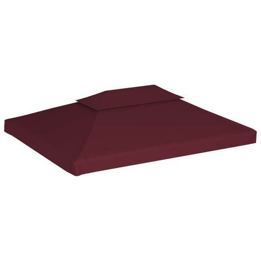 2-Tier Gazebo Top Cover 310 g/m² 4x3 m Bordeaux 2-Tier Gazebo Top Cover 310 g/m² 4x3 m Bordeaux