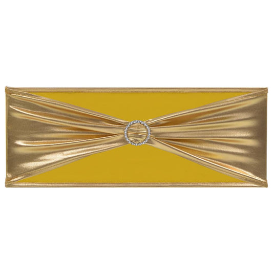 25 pcs Stretchable Chair Band with Diamond Buckle Gold 25 pcs Stretchable Chair Band with Diamond Buckle Gold