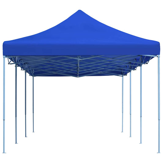 Folding Pop-up Party Tent 3x9 m Blue Folding Pop-up Party Tent 3x9 m Blue
