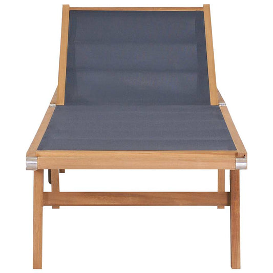 44668 vidaXL Folding Sun Lounger with Wheels Solid Teak and Textilene 44668 vidaXL Folding Sun Lounger with Wheels Solid Teak and Textilene