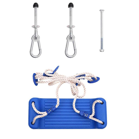 Swing Seats with Ropes 2 pcs Blue 37x15 cm Polyethene Swing Seats with Ropes 2 pcs Blue 37x15 cm Polyethene