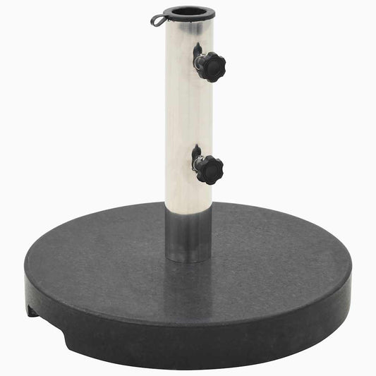 Parasol Base | Black | Granite and Stainless Steel | 20 kg Parasol Base | Black | Granite and Stainless Steel | 20 kg