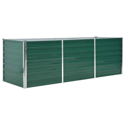 Raised Bed | Green | Galvanised Steel | 240x80x77 cm | Raised Bed Raised Bed | Green | Galvanised Steel | 240x80x77 cm | Raised Bed
