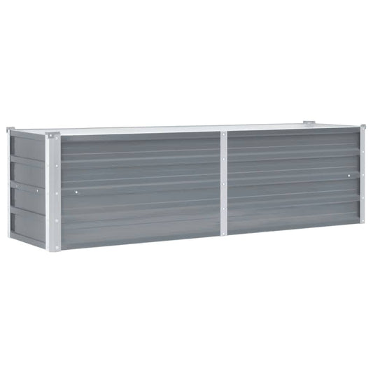 Garden Raised Bed Galvanised Steel 160x40x45 cm Grey Garden Raised Bed Galvanised Steel 160x40x45 cm Grey